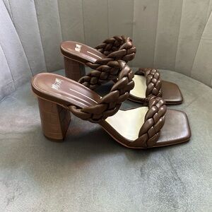 Mi.iM Ronin Chocolate Heeled Sandals - 6.5